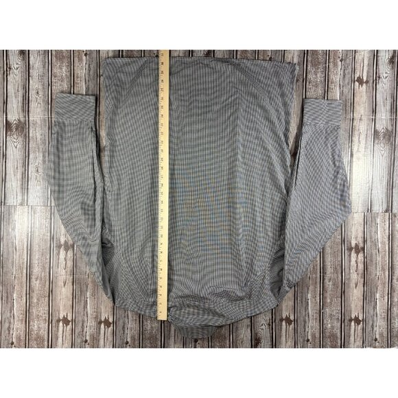 Jay Kos microcheck gingham Shirt sz 41 16 US M NWT black $ 320 Made in England - Picture 8 of 8